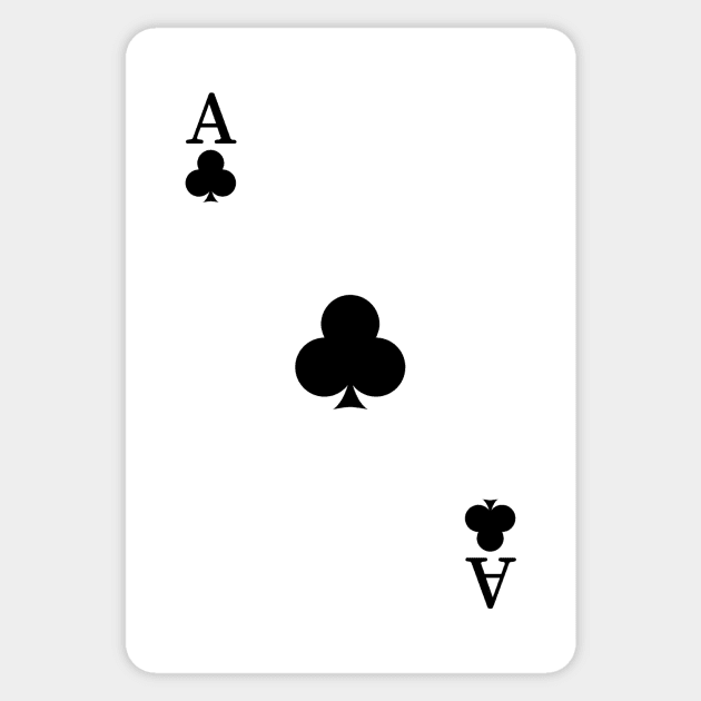 Ace of clubs Sticker by OUSTKHAOS